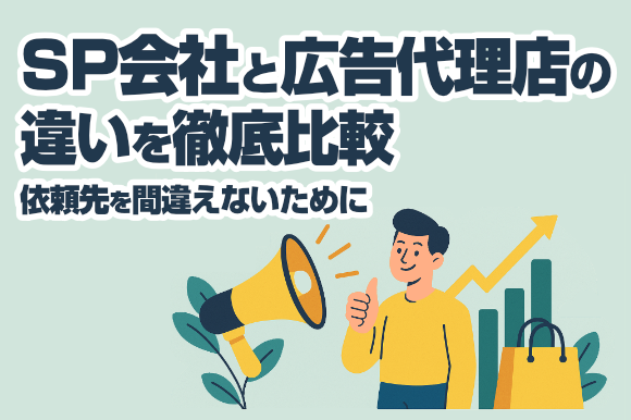 SP会社と広告代理店の違いを徹底比較｜依頼先を間違えないために
